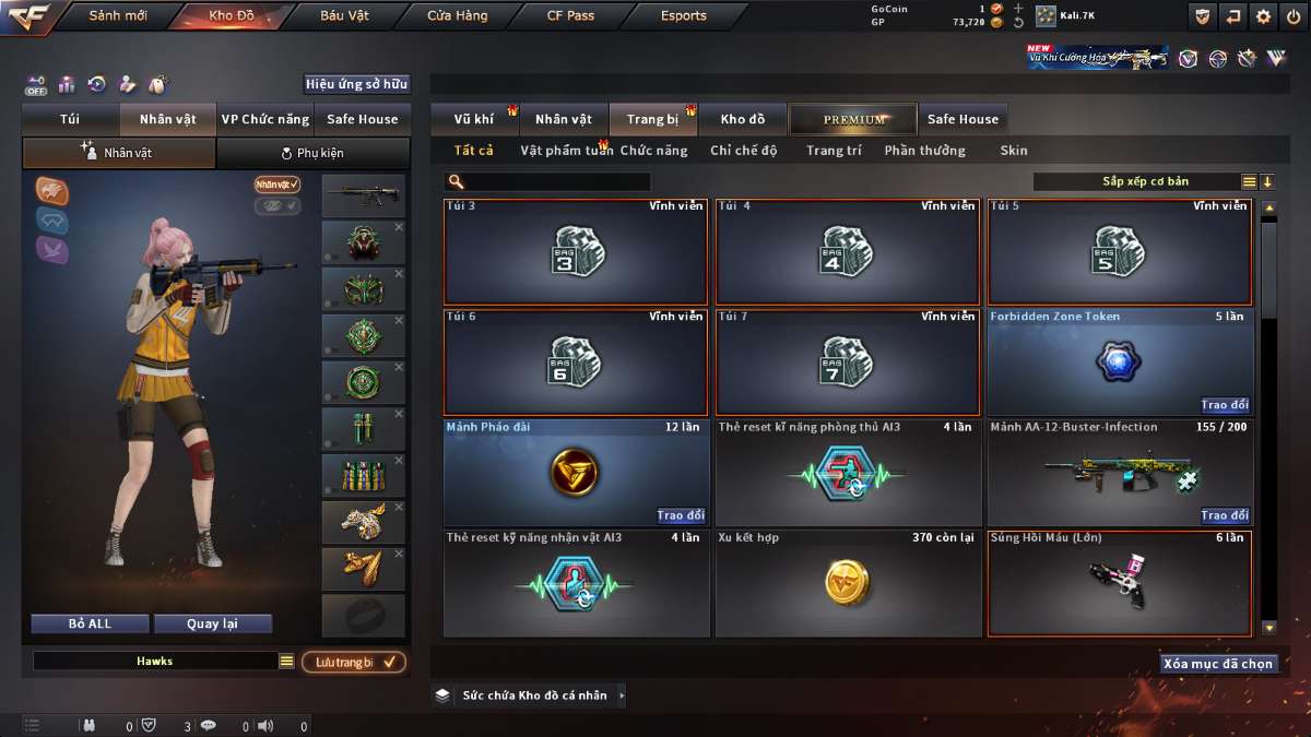 shop acc cf uy tin gia re